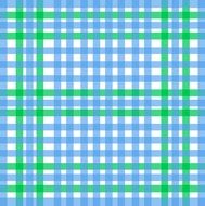Blue Green White Gingham