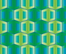 background with green blue geometric pattern