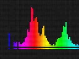 Colorful Sound Wave Squares