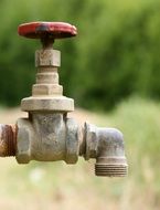 closed water tap outdoor