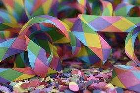 colorful confetti for a party