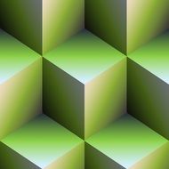 3d green bricks pattern