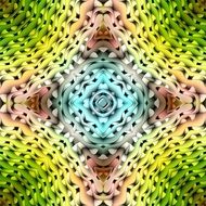 pattern with kaleidoscope design