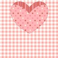 pink background with decorative heart