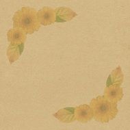 flowers on vintage paper