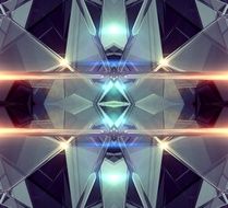 abstract kaleidoscopic pattern