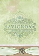 vintage background with Avignon