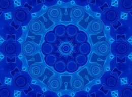 mystical blue pattern