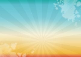 Background Course Blue Orange