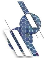 modern design with a mesh on a blue background