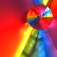 colorful drawing with different shapes