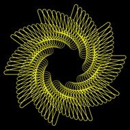 yellow flower spiral