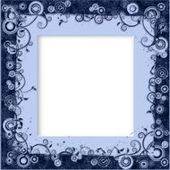 romantic blue frame