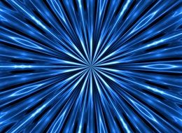 background with abstract blue shining star