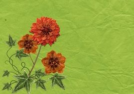 Vintage Background Decor Ivy