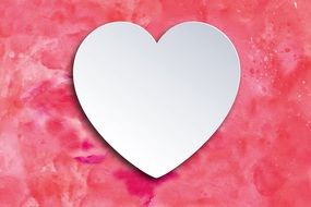 Love Heart Paper Cut Out