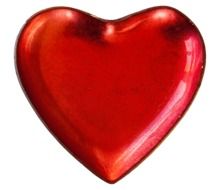 red metal heart
