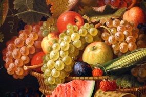 fruits still life painting