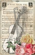 Vintage Violin Music Music Sheet