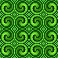 green background with ornament