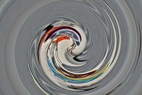 Metal Mirror Strudel Grey