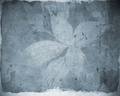 sulfur background with a trace of the sheet