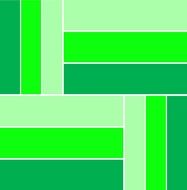 Green Shades Geometric Quad