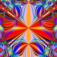fractal neon pattern