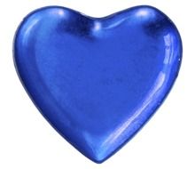 metal blue heart
