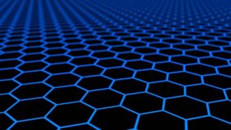 blue cells on a black background