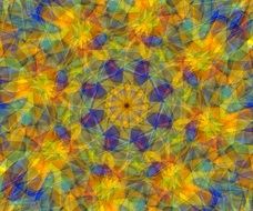 pattern with colorful units