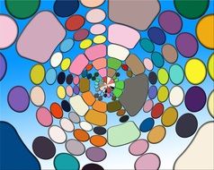 color chart with circles