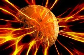 Planet Space Abstract Explosion