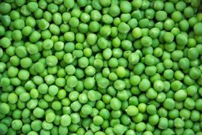 wallpaper with fresh green peas