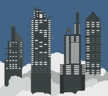 Wallpaper Minimal Skyscrapers