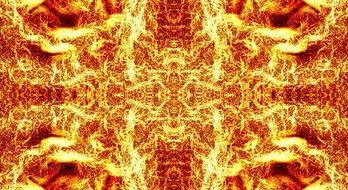 Beautiful Fire Background Flame