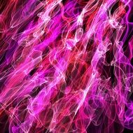 background with purple link graphic flame