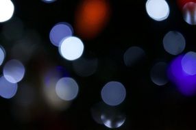 glare of light on a blurred background