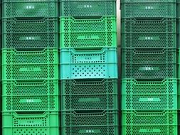 Boxes Green Background Texture