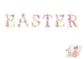 colorful inscription on a white sheet of paper
