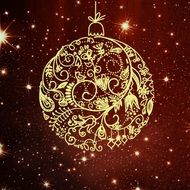 digital Christmas tree ball