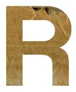 R Alphabet Letter Text