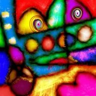 colorful abstraction as a work of art