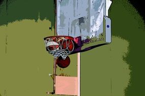 Basketball Hoop Basket Basketball