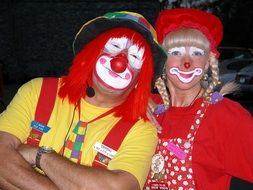 Colorful Vibrant Clowns People