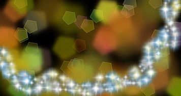 Bokeh Star Background Christmas