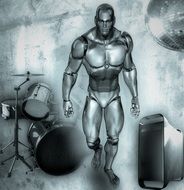 Man Drums Band Music Background