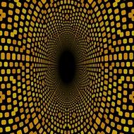 psychedelic pattern with yellow dots