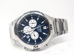 Watch Clock Time White Blue