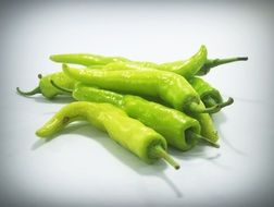 isolated green chilli pepper